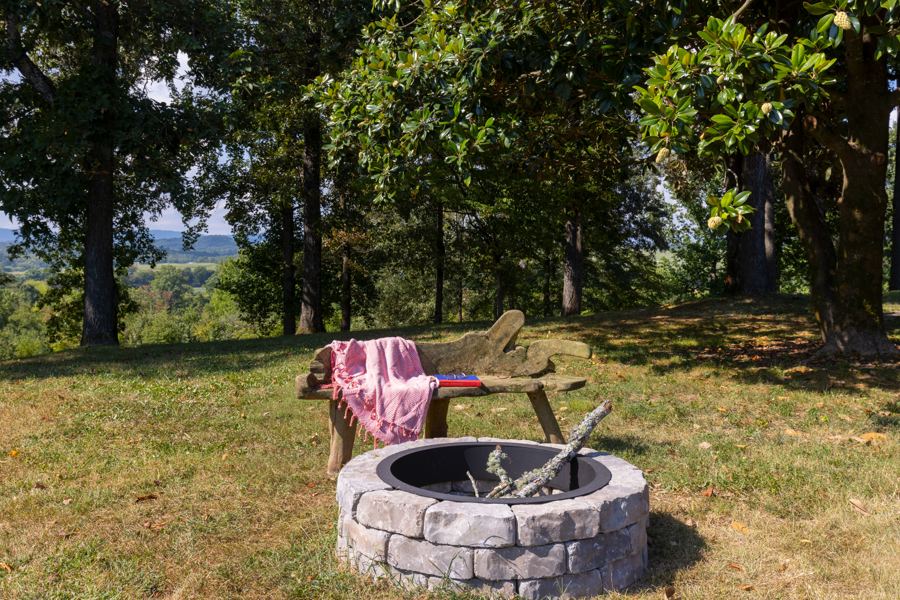 Fire and lawn